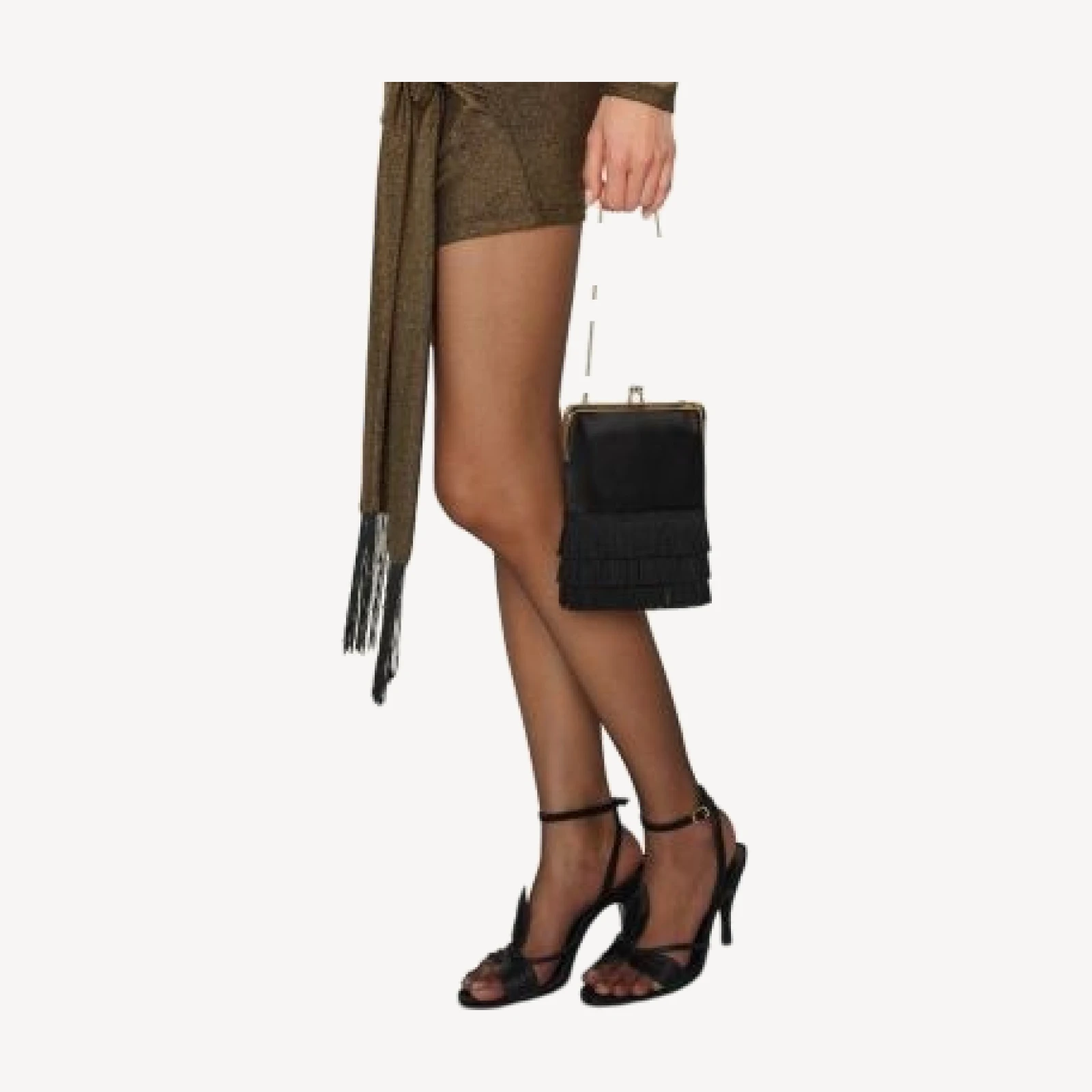 Reformation Skye Mini Satin Top Handle Bag
