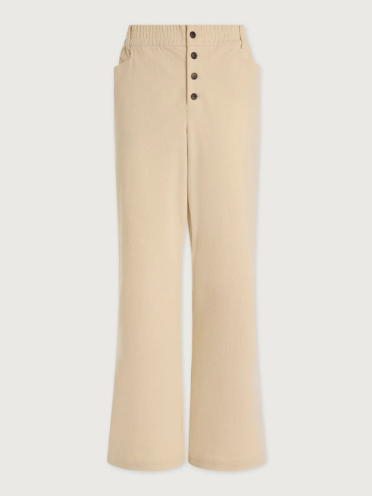 Stretch Needle Cord Straight Leg Trouser Regular