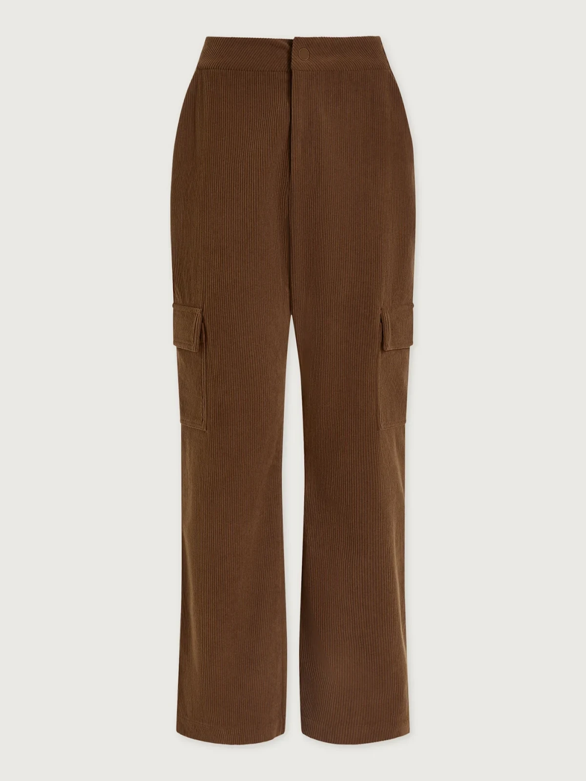Plush Cord Straight Cargo Trouser Regular