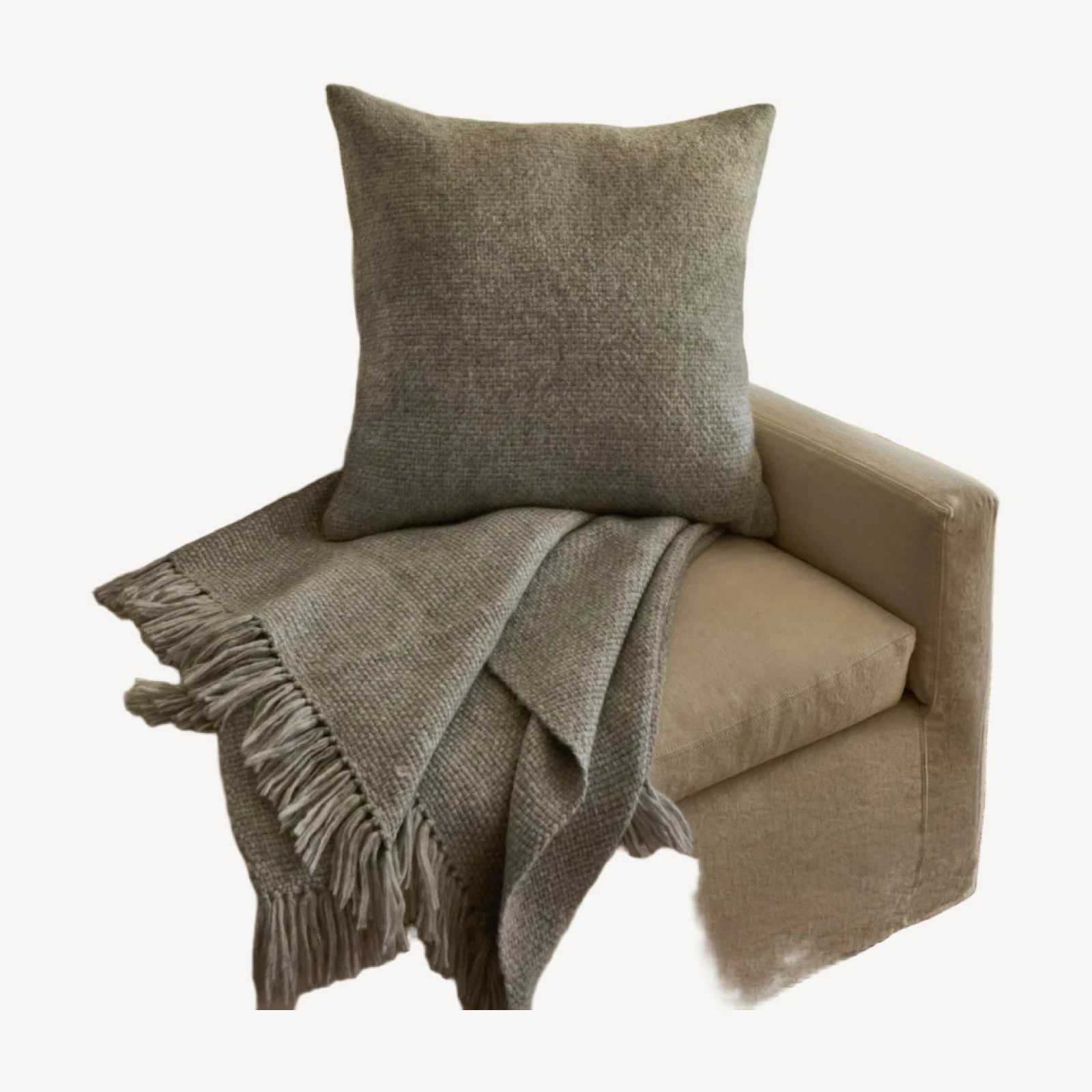 Alpaca Basketweave Pillow