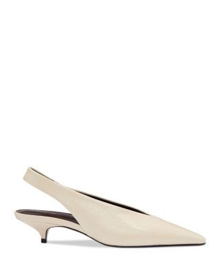 Reformation Women's Calista Leather Slingback Pumps