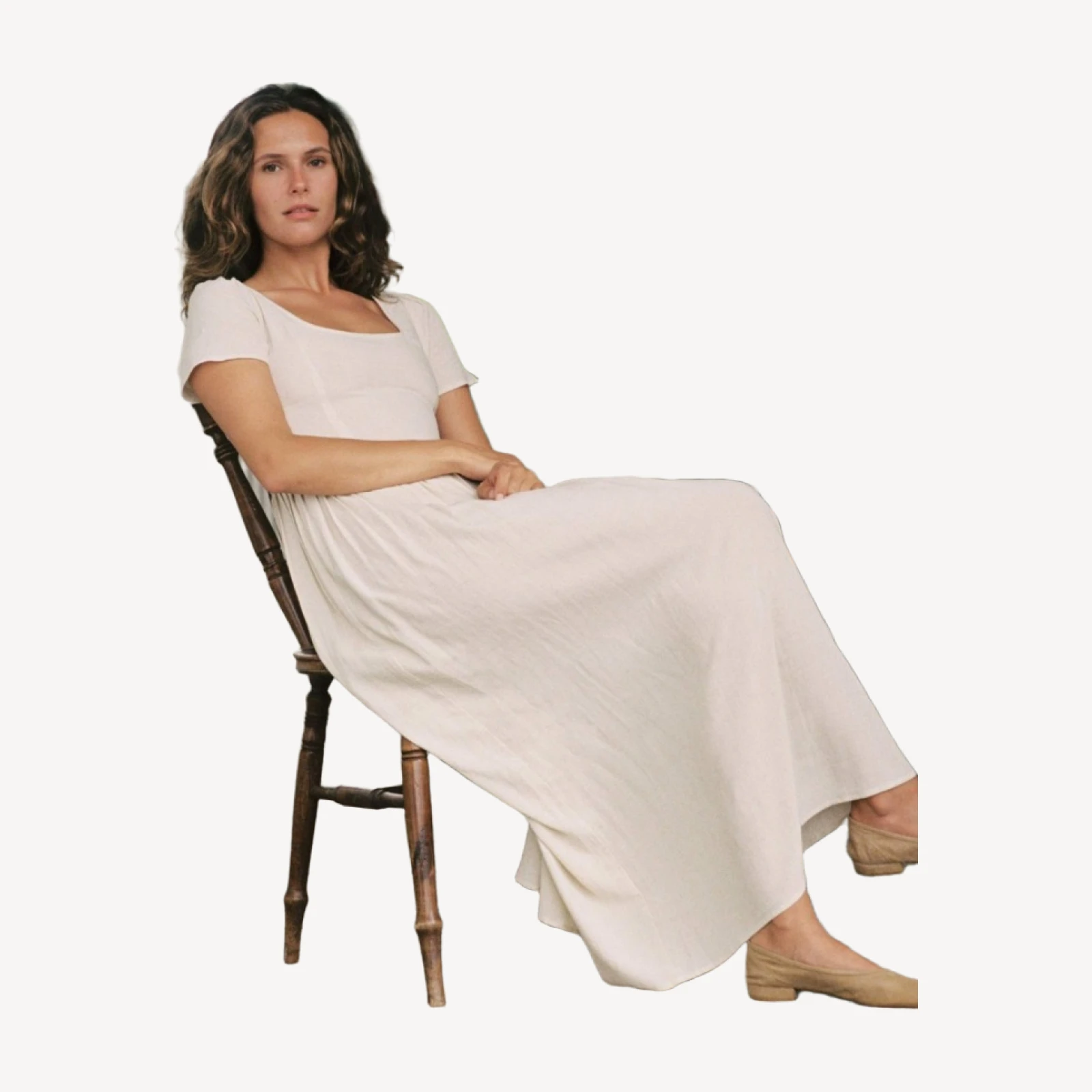 The Scarlet Dress | Eggshell