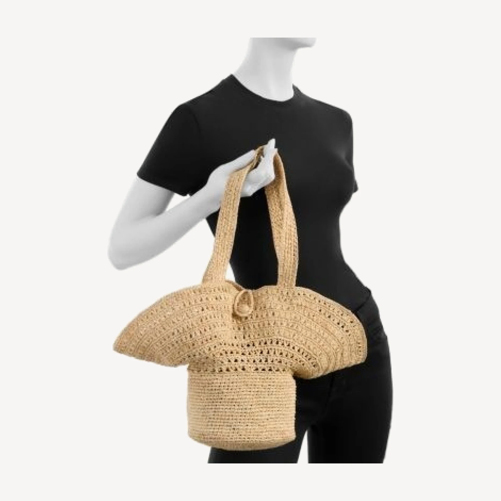 Reformation Sonia Raffia Hat Bag