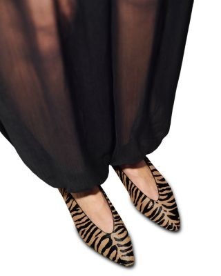 Reformation Women's Calista Calf Hair Flats