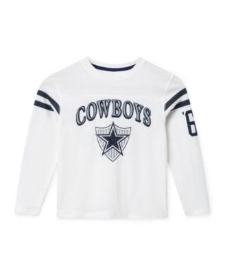 Junk Food Clothing Unisex Nfl Dallas Cowboys Striped Long Sleeve Tee - Little Kid, Big Kid