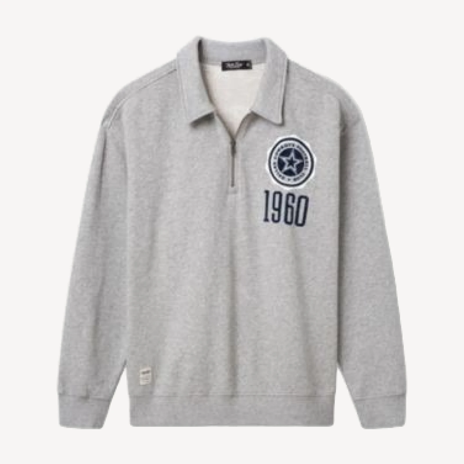 Junk Food Clothing Unisex Dallas Cowboys Flocked Quarter Zip Sweatshirt