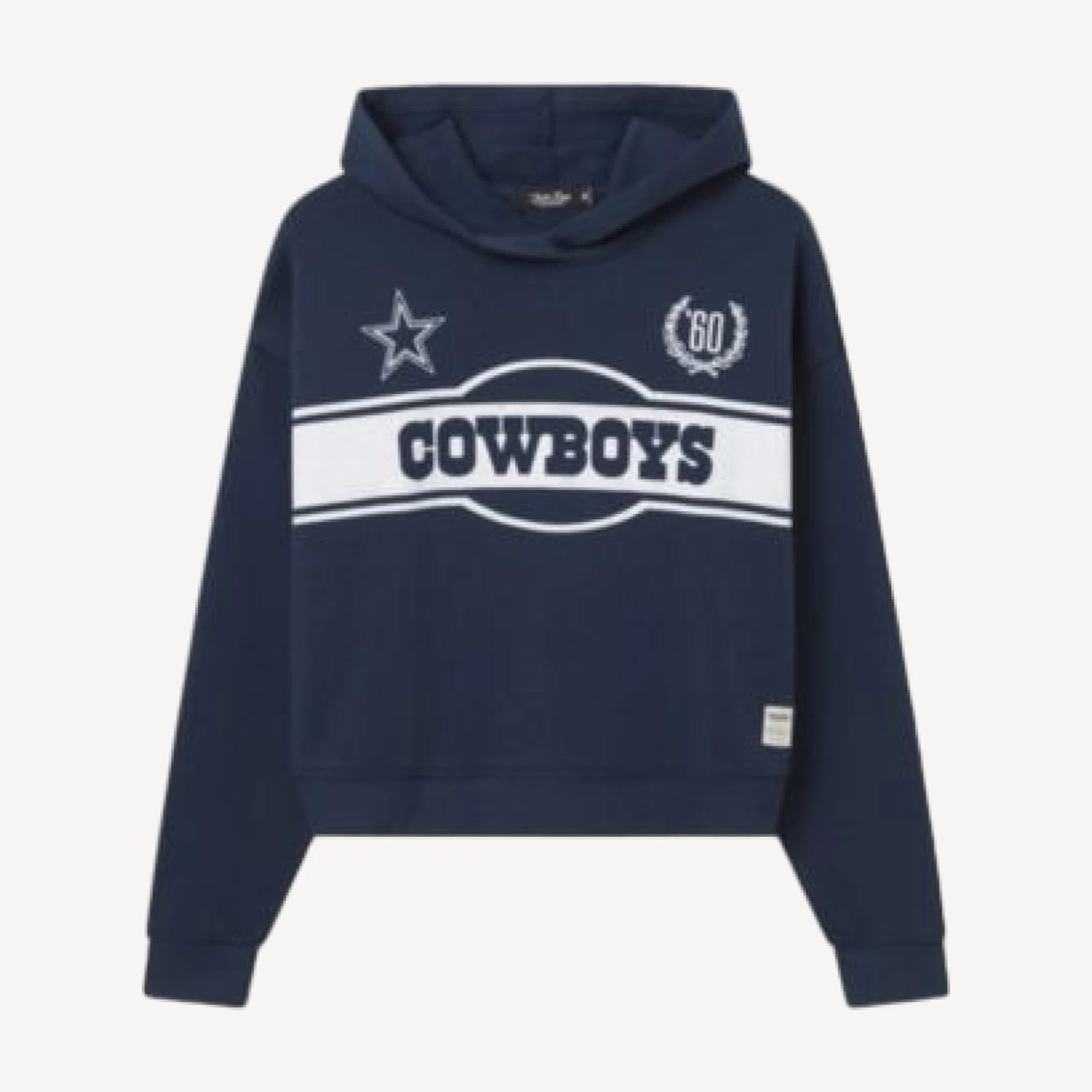 Junk Food Clothing Women's Dallas Cowboys Oversized Crop Hoodie
