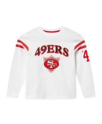 Junk Food Clothing Unisex Nfl San Francisco 49ers Striped Long Sleeve Tee - Little Kid, Big Kid