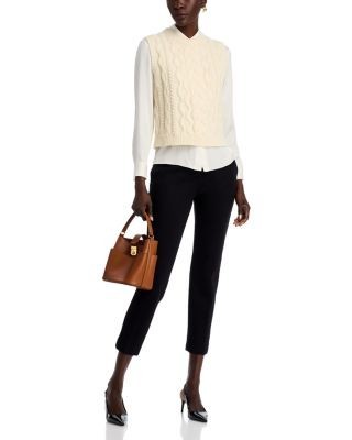 Theory Treeca 2 Smooth Cropped Trousers