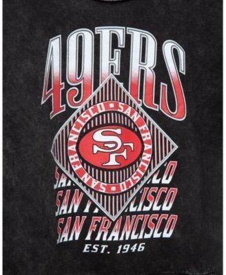 Junk Food Clothing Women's Nfl San Francisco 49ers Off Shoulder Cropped Fleece
