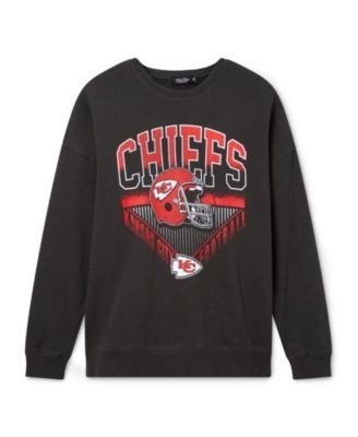 Junk Food Clothing Unisex Nfl Kansas City Chiefs Drop Shoulder Crew Fleece