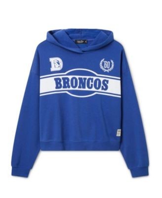 Junk Food Clothing Women's Denver Broncos Oversized Crop Hoodie