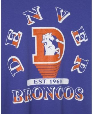Junk Food Clothing Women's Denver Broncos Glitter Boxy Ringer