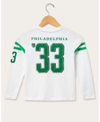 Junk Food Clothing Unisex Nfl Philadelphia Eagles Striped Long Sleeve Tee - Little Kid, Big Kid
