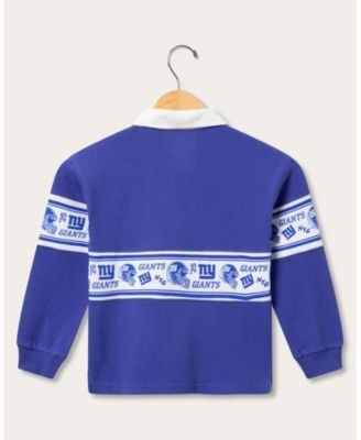 Junk Food Clothing Unisex Kids Nfl New York Giants Rugby Long Sleeve Tee - Little Kid, Big Kid