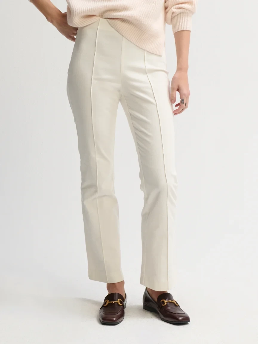 STRETCH CORD CROP FLARE PANT