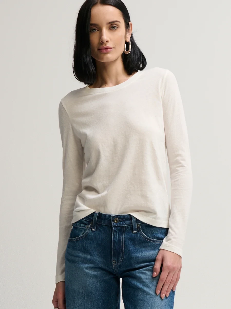 VELVET TOUCH LONG SLEEVE TEE