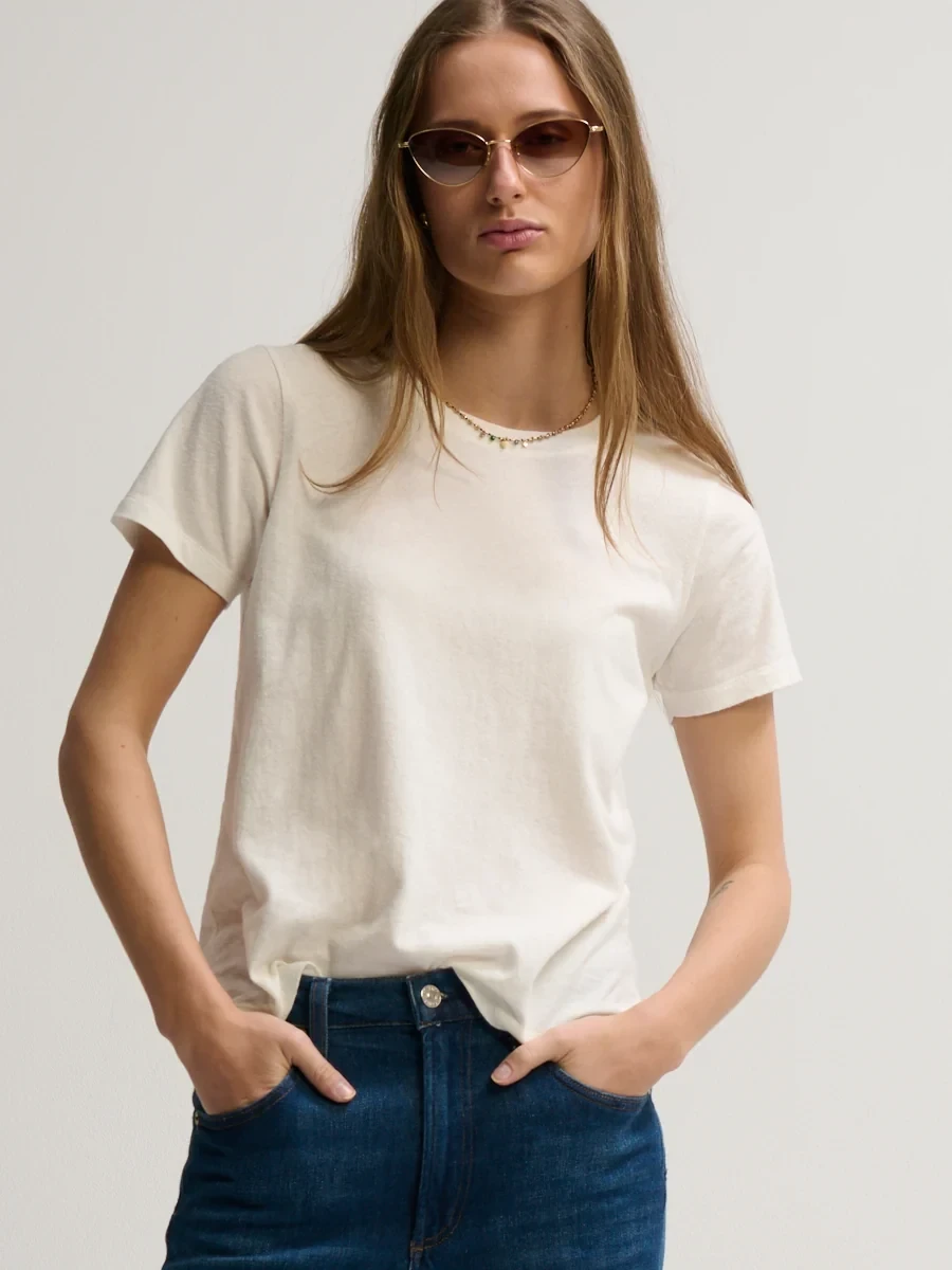 VELVET TOUCH CREW TEE