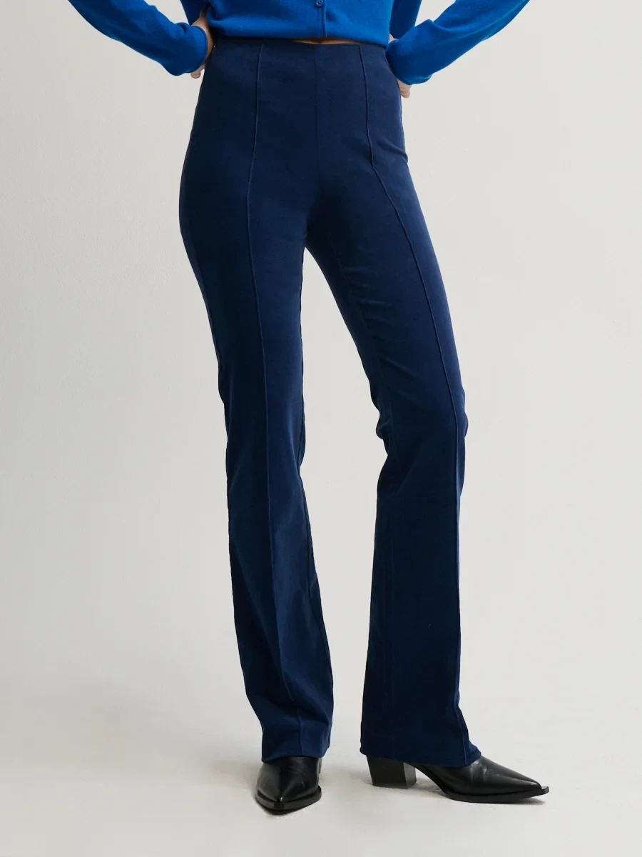 STRETCH CORD LONG FLARE PANT