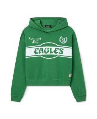 Junk Food Clothing Women's Nfl Philadelphia Eagles Oversized Crop Hoodie