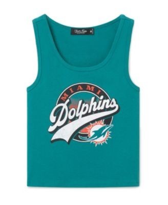 Junk Food Clothing Women's Miami Dolphins Cropped Tank