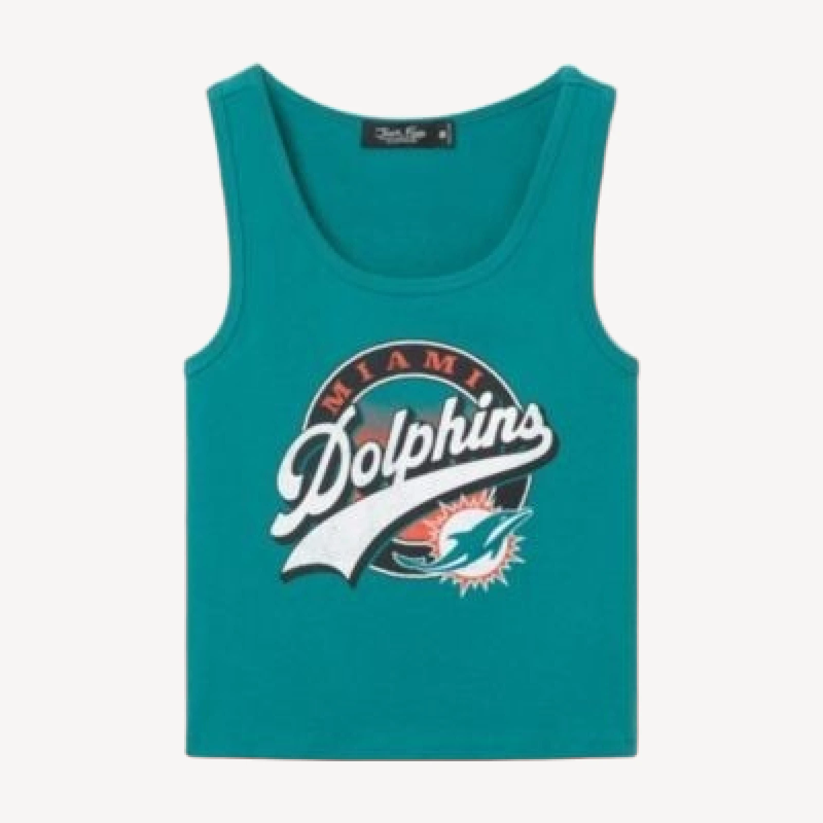 Junk Food Clothing Women's Miami Dolphins Cropped Tank
