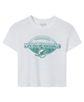 Junk Food Clothing Women's Miami Dolphins Repeat Baby Tee