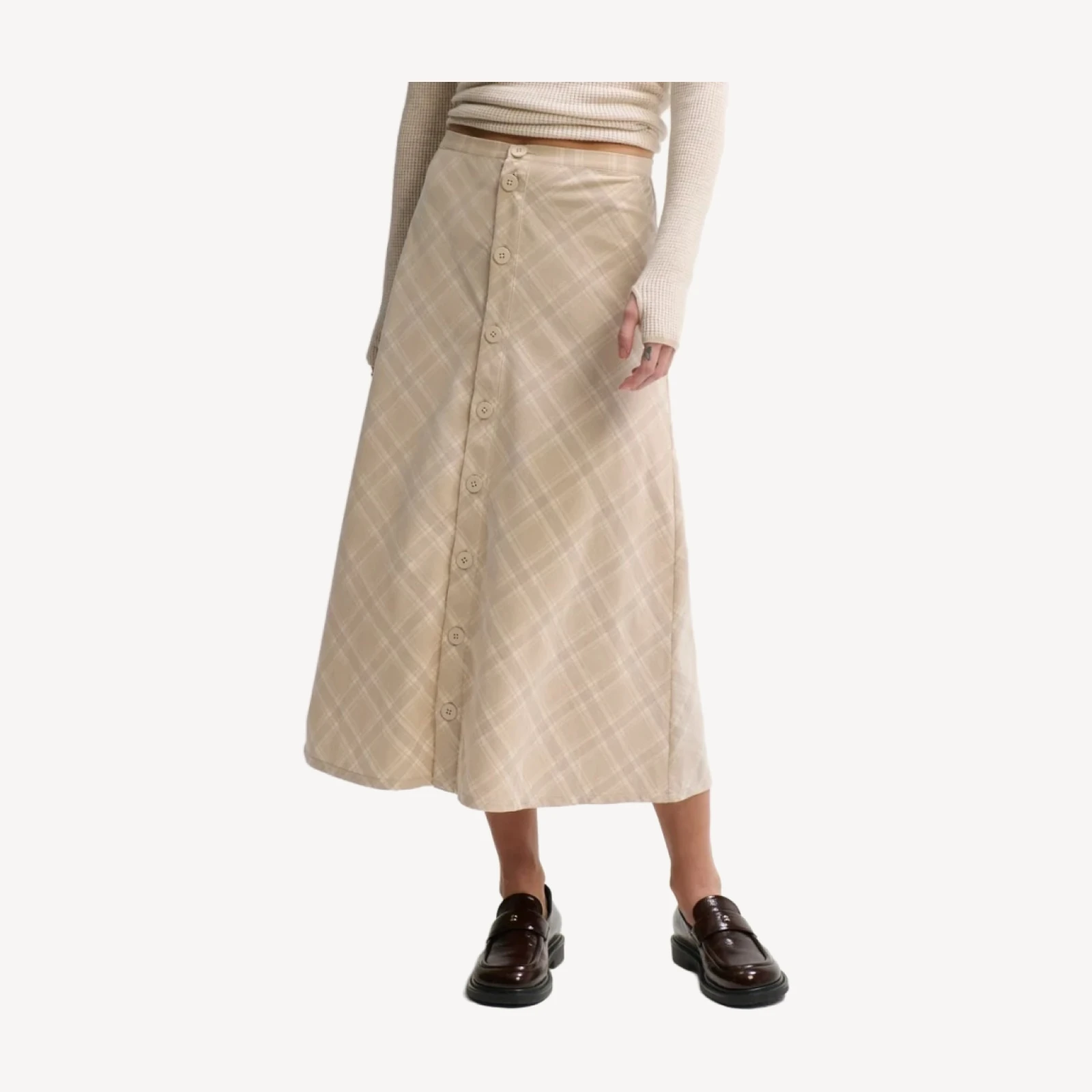 MAE BUTTON FRONT SKIRT