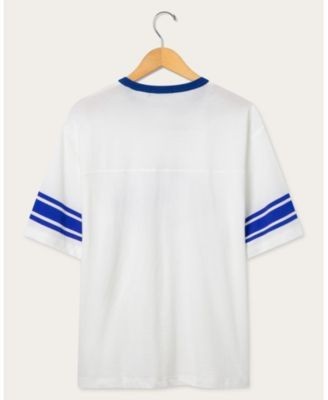 Junk Food Clothing Unisex Nfl Los Angeles Rams Oversized Striped Ringer Tee