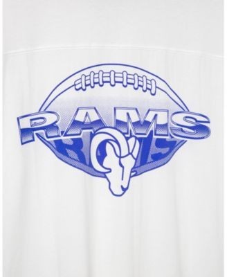 Junk Food Clothing Unisex Nfl Los Angeles Rams Oversized Striped Ringer Tee