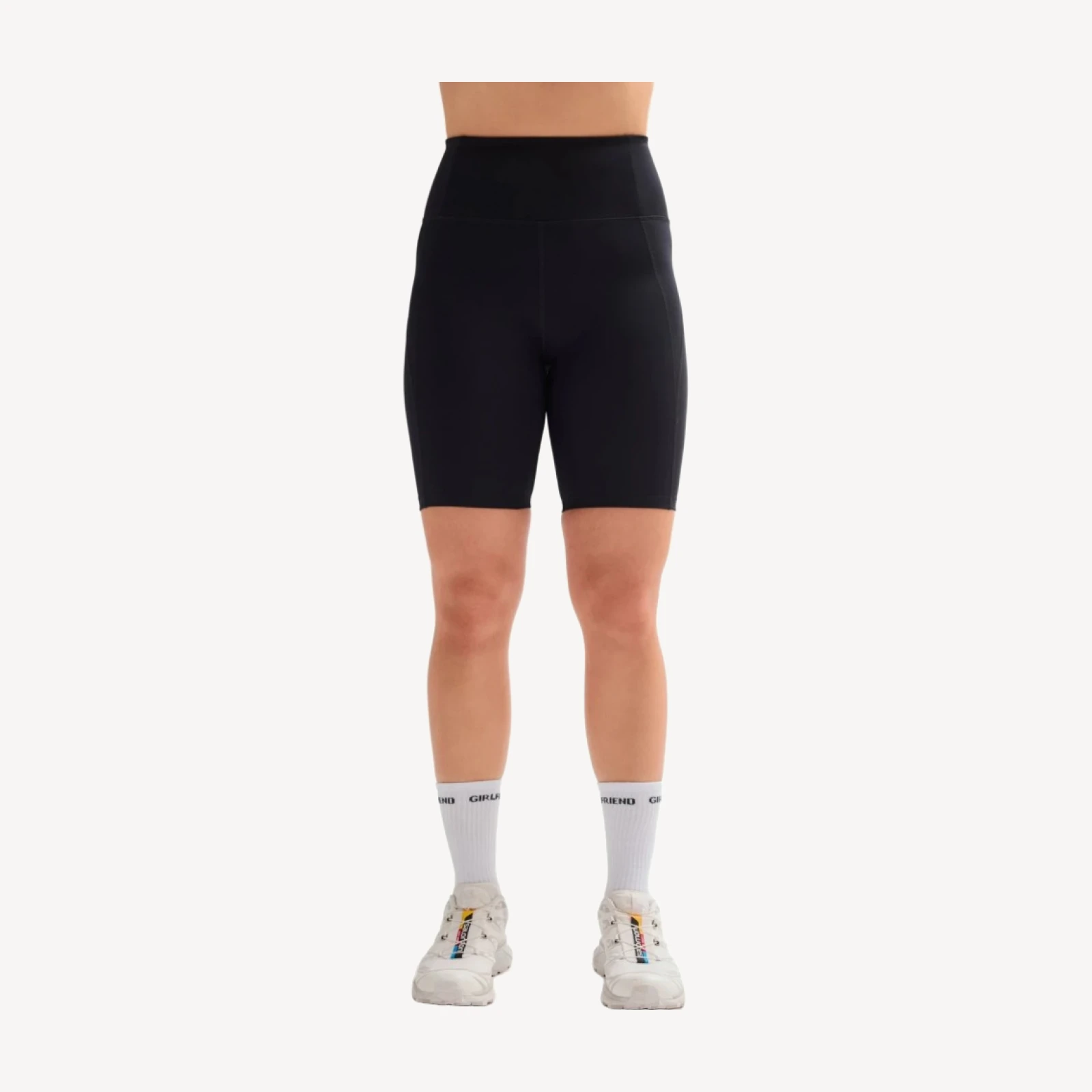 Black High-Rise Bike Short