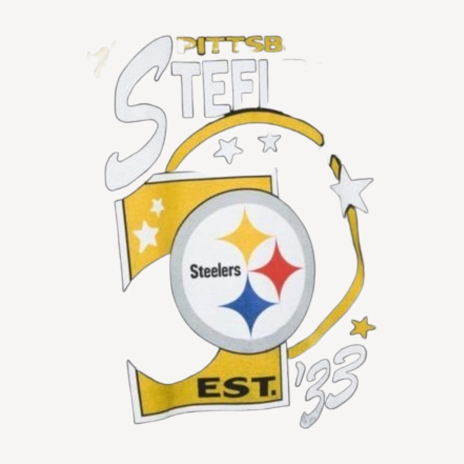 Junk Food Clothing Unisex Pittsburgh Steelers Star Power Tee