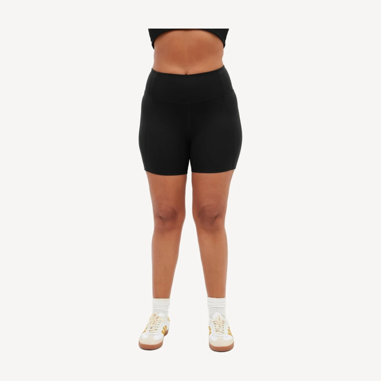 Black High-Rise Run Short