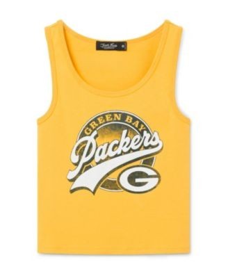 Junk Food Clothing Women's Green Bay Packers Cropped Tank