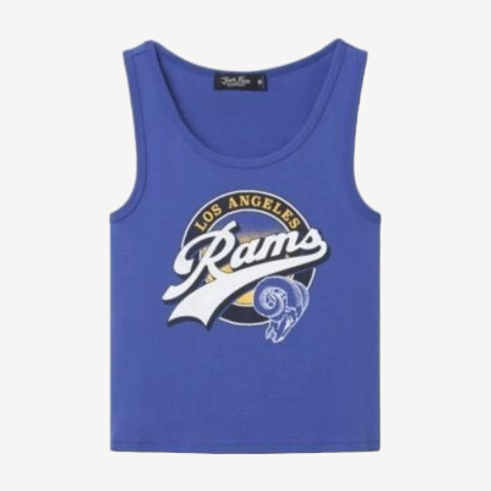 Junk Food Clothing Women's Los Angeles Rams Cropped Tank