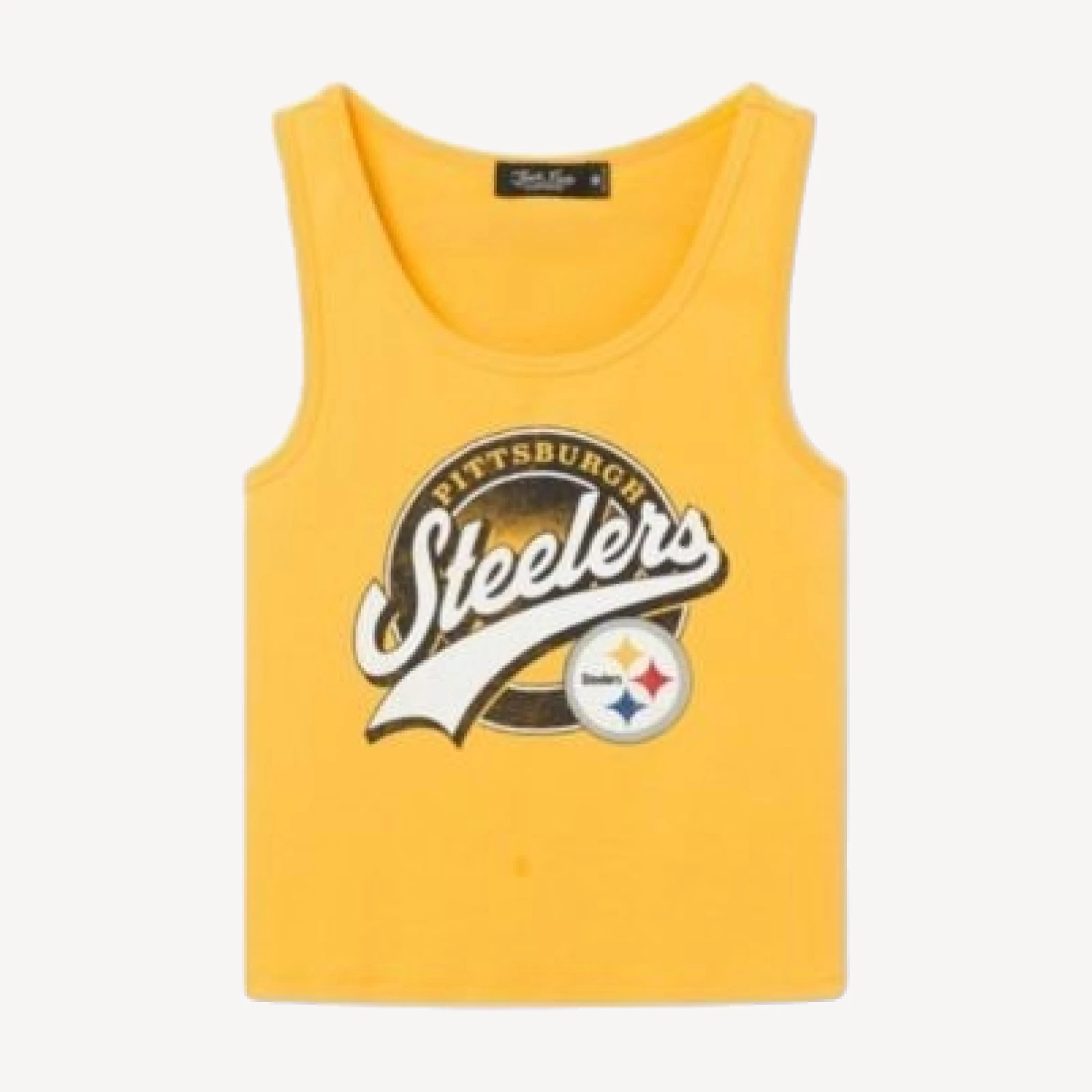 Junk Food Clothing Women's Pittsburgh Steelers Cropped Tank