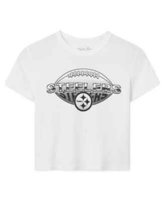 Junk Food Clothing Women's Pittsburgh Steelers Repeat Baby Tee