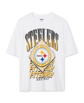 Junk Food Clothing Women's Pittsburgh Steelers Oversized Tee