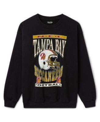 Junk Food Clothing Unisex Tampa Bay Buccaneers Helmet Crew Fleece Sweatshirt