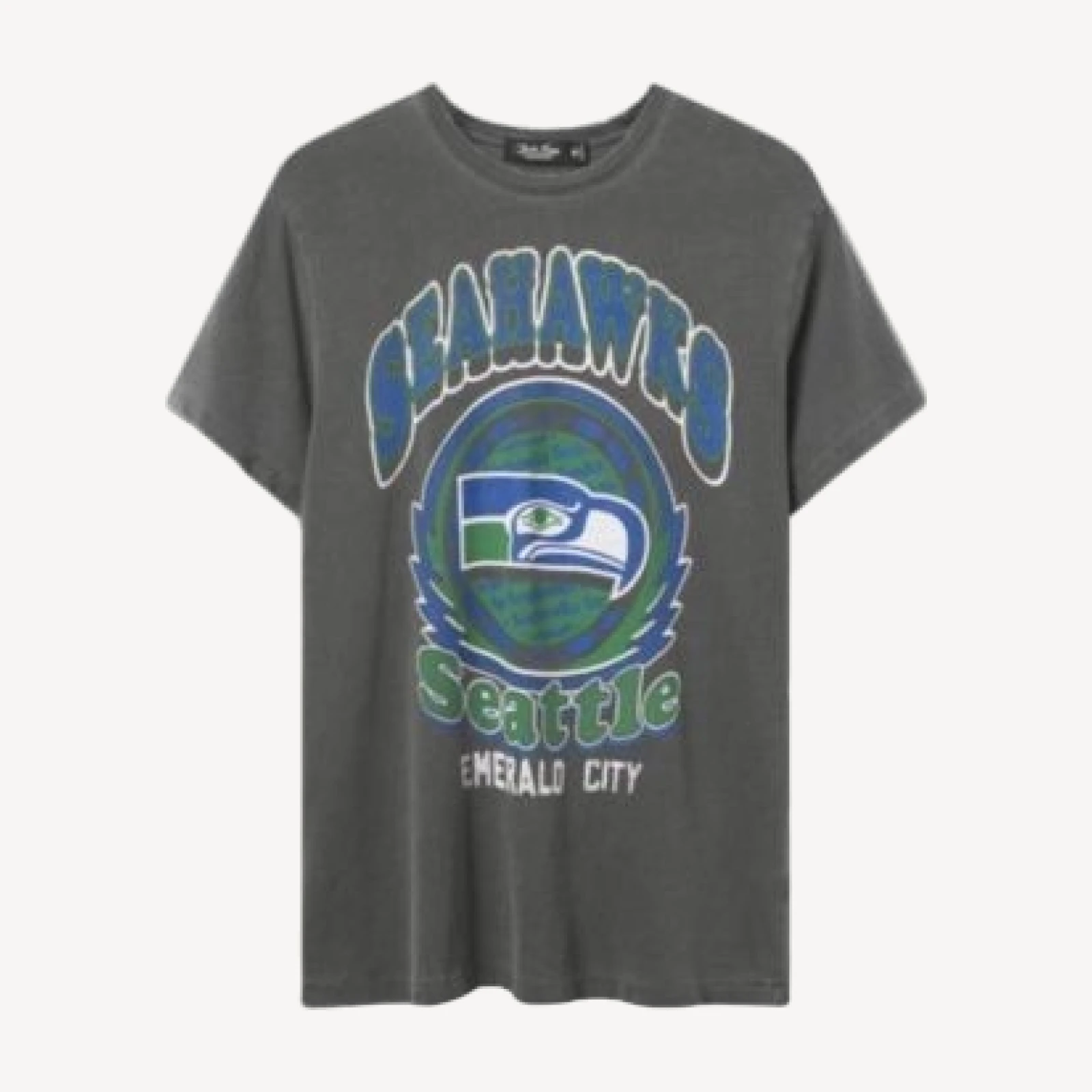 Junk Food Clothing Unisex Seattle Seahawks Emerald City Vintage Tee