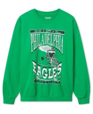 Junk Food Clothing Unisex Philadelphia Eagles Helmet Flea Market Crew Fleece Sweatshirt