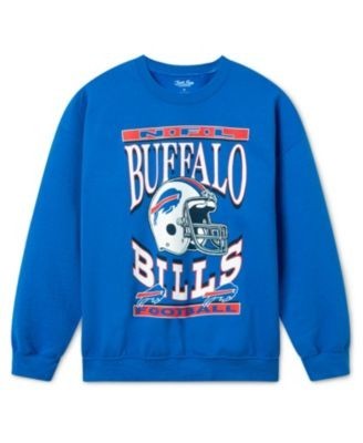 Junk Food Clothing Unisex Buffalo Bills Helmet Flea Market Crew Fleece