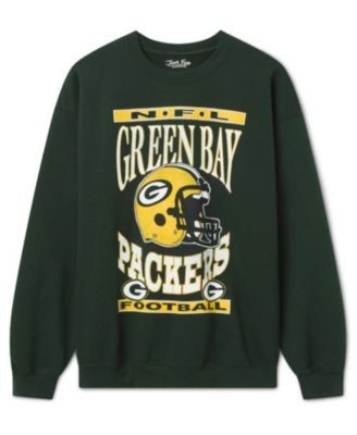 Junk Food Clothing Unisex Green Bay Packers Helmet Flea Market Crew Fleece Sweatshirt