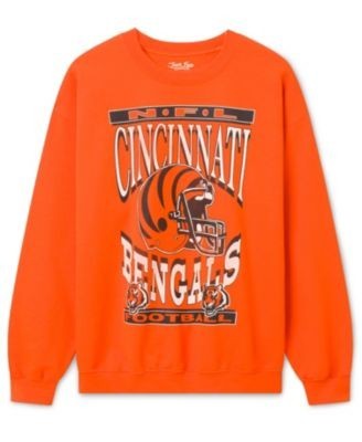 Junk Food Clothing Unisex Cincinnati Bengals Helmet Flea Market Crew Fleece Sweatshirt