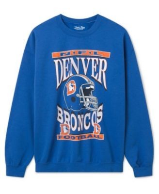 Junk Food Clothing Unisex Denver Broncos Helmet Flea Market Crew Fleece Sweatshirt