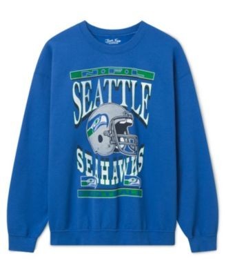 Junk Food Clothing Unisex Seattle Seahawks Helmet Flea Market Crew Fleece Sweatshirt