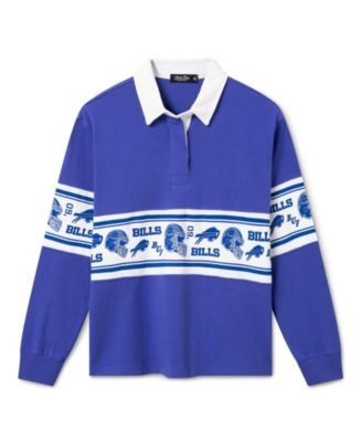Junk Food Clothing Women's Buffalo Bills Helmet Rugby Shirt