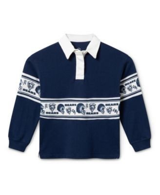 Junk Food Clothing Unisex Nfl Chicago Bears Rugby Long Sleeve - Little Kid, Big Kid