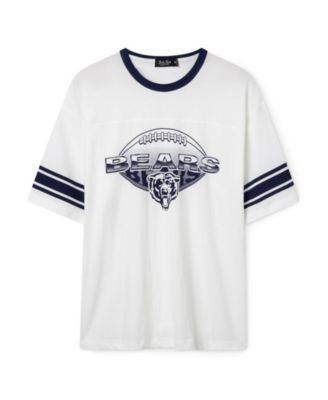 Junk Food Clothing Unisex Nfl Chicago Bears Oversized Striped Ringer Tee