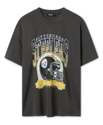 Junk Food Clothing Unisex Pittsburgh Steelers Varsity Heavy Weight Tee